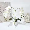 16 piezas de flores grandes Impresas en 3D Orquídea Phalaenopsis artificial de tacto realista Bonsái Decoración creativa Flor artificial Planta en maceta Superventas transfronterizo
