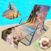 Funda para silla de playa transfronteriza funda para reclinable bolsa toalla bolsa para toalla de playa una serie de verano impresión digital 3D
