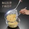 Cuchara coladora de acero inoxidable 304 para fideos, dumplings y colar aceite, cuchara de malla filtrante de cocina para el hogar, colador ensanchado