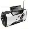Radio de Emergencia Portátil para Camping al Aire Libre Radio AM/FM con Manivela y Energía Solar Linterna LED