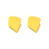 Pendientes de aguja de plata con lazo amarillo fresco, encantadores pendientes de flores, diseño dulce, pendientes de celebridad en línea personalizados, nuevos pendientes