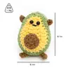 Llavero Hilo Crochet Muñeca Fruta Caqui Cacahuete Manzana Juguete Tejido Hecho a Mano Producto Terminado Colgante Tejido