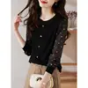Camisa Larga de Manga Larga para Mujer Estilo Francés para Primavera, Otoño y Verano 2026, Nuevo Top Elegante y Único con un Toque de Alta Gama en Blanco