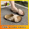 Chanclas con hebilla de tira cruzada para uso casual al aire libre, sandalias de playa tipo Birkenstock de suela gruesa para mujer, nuevo modelo verano y otoño 2026