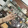 Paleta de tinta acrílica para decoração suspensa, tinta acrílica, guache, pintura em aquarela, ferramentas de nail art, vários tamanhos, paleta transparente oval