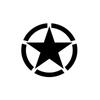 Nuevas pegatinas de estrella de cinco puntas para coche, pegatinas creativas para espejo retrovisor, pegatinas para la puerta, pegatinas decorativas para coche y motocicleta