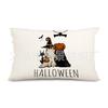 Funda de Almohada para Cintura Nueva Transfronteriza de Halloween Hermanas Sanderson Decoración de Sofá de Sala de Estar Funda de Almohada para Cintura de Lino Venta Directa de Fábrica