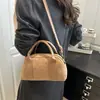 Nova Bolsa Transversal de Exportação Retro Outono e Inverno 2025 Bolsa Boston Almofada de Camurça Bolsa de Ombro Transversal Moderna