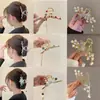 Grampo de Cabelo Rosa Artístico Retrô Primavera 2025 Metal Galvanizado Estilo Chinês Clipe de Tubarão Acessório de Cabelo Yiwu