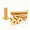 Tornillo Torx de Cabeza Plana Chapado en Oro Oro Tuhao Cabeza Plana Fina CM Tornillo para Laptop M2M3M4M5M6M8