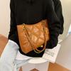 Otoño 2021 Nuevo Estilo Estilo Chanel Gran Capacidad Rombo Bolso de Hombro Estilo Coreano Moda Sencillo Bolso de Axila