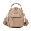Bolsa de Viagem de Couro Macio para Mulheres, Nova Tendência 2025 Mochila Casual Elegante Versátil, Bolsa Feminina Fashion Versátil