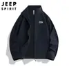 Jeep Spirit Verano Nuevo Estilo Chaqueta de Piel Exterior Elástica Transpirable Delgada Cuello Alto Seda de Hielo Protección Solar