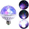 Luz LED de bola mágica colorida Luz de escenario de 6 colores luz giratoria Mini Láser luz estroboscópica de bar E27 luz de cristal giratoria