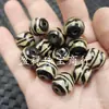 Dientes de Tigre Doble Cuentas Dzi Cuentas de Manzana Jade Suelto Ágata Negra y Blanca Passepartout Pulsera Collar DIY Accesorios de Joyería Cuentas