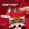 Máquina de Caixa Eletrônico Divertida Envelope Vermelho 2026 Desenho Animado de Ano Novo Pacote Vermelho Estilo Retrátil Festival da Primavera Dinheiro da Sorte Presente de Casamento