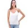 Camisola Modal Popular de Internet Traje Interior de Mujer Blanco Negro Top sin Mangas para Fondo Pequeño Verano Cuello en V Delgado