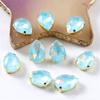 Nuevo Diamante de Garra de Cuatro Esquinas de Proteína Forma de Gota de Agua Accesorios para Joyería DIY Accesorios para Ropa Cosido a Mano Diamante de Garra de Proteína de Vidrio de Cristal