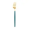 Vajilla de acero inoxidable 304 Cuchillo, tenedor y cuchara portugueses Estilo occidental nórdico Cuchillo para bistec, tenedor Cuchillo de postre, tenedor y cuchara Hogar