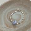 Pulsera de plata de ley s925 estilo coreano estilo coreano de alta gama sentido de la minoría sentido del color cara sonriente con cuentas 2023 nuevo para mujer