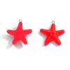 Colgante de Resina de Estrella de Mar Multicolor de Verano Accesorios para Joyería DIY Collar Pulsera Llavero Encanto para Bolso Superventas Transfronterizo
