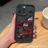 Funda Genial de Coche de Carreras Drifting Adecuada para Apple 16 Pro Max, Nuevo iPhone 17, Funda Protectora para 15/14/13/12/11
