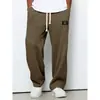 Sitio web independiente Ropa de primavera y otoño para hombre transfronteriza europea y americana, pantalones de chándal holgados y fluidos de pierna recta, pantalones deportivos casuales de pierna ancha para comercio exterior