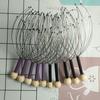 Alambre de Cuentas de Madera Extractor de Alma Alambre de Acero Inoxidable Masajeador del Cuero Cabelludo Rascador de Cabeza de Pulpo Rs-8878