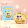 Boneca Desenho Animado Donut Blocos de Montar Urso Morango Montagem Brinquedos Educativos Infantis Presentes de Celebridade da Internet Atacado Dropshipping
