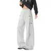 Pantalones Deportivos Plisados Americanos para Hombre Otoño Invierno Nuevos Cleanfit Retro Versátiles Holgados Rectos Casuales Ropa para Hombre