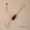 Colgante Llavero de Bambú Palosanto Colgante Cadena para Teléfono Móvil para Hombres y Mujeres Colgante de Regalo Creativo Retro