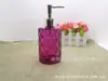 Fornecimento de frascos de vidro colorido de 400ml para álcool em gel personalizáveis, frascos de grande capacidade para uso doméstico