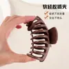 Nuevo Clip de Tiburón de Silicona Suave Transfronterizo para el Cabello, Protección Anticolisión para la Parte Posterior de la Cabeza, Clip de Cabello Duradero Anticaída