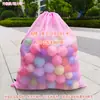 Bolsa de Almacenamiento para Juguetes de Niños Bolsa para Guardar Bloques de Baño Tarjetas Bolsa de Dios Cierre de Cordón Pelotas Oceánicas Bolsa de Malla Grande Bolsa de Playa