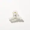 Presilha de Cabelo Pequena Modelo Novo Transfronteiriço 4cm, Presilha de Cabelo Elegante Pequena Estilo Chanel para Mulheres, Mini Presilha de Cabelo Estilo Ins, Mini Presilha de Garra Acessório de Cabelo