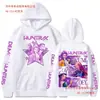 Moletom com Capuz Gráfico Harajuku Kpop Caçador de Demônios Mirarumizoeyhuntrix Estampado