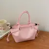 Bolsa de Ombro Transversal Casual Simples Moda Retrô Textura Tendência Cor Sólida Ins para o Trabalho Nova Coleção Primavera 2026