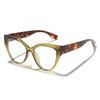 Óculos de Sol de Cor Blocada Colorida Estilo Boêmio Cat-Eye da Rain, Óculos da Moda Europeia e Americana Estilo Ins com Bloqueio de Luz Azul