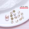 Venta al por mayor de Pedrería Hexagonal de Fondo Puntiagudo para Uñas, Joyería de Pedrería Irregular de Vidrio Colorida Ultra Brillante, Accesorios Octagonales para Uñas al por Mayor