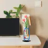 Vaso Impresso Colorido Plano 2D Transfronteiriço Arranjo de Flores Silhueta de Parede Fundo de Sala de Estar Interna Artesanato Enfeites Decorativos