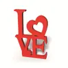 Artesanías de Madera Transfronterizas Más Vendidas para Bodas, Decoraciones de Mesa de Madera con Temática de Amor para el Día de San Valentín, Artesanías de Madera DIY de Escritorio para el Día de San Valentín