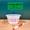 Juego Desechable de Bol para Arroz y Palillos para Banquetes de Boda, Reuniones en Casa, Engrosado, Resistente a Altas Temperaturas, Tazones Redondos de Plástico para Comida