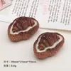 Accesorios de Resina para Manualidades de Dibujos Animados, Pinzas para el Cabello de Croissant de Queso, Hebillas para Zapatos, Juguetes de Comida en Miniatura, Colgantes para Llaveros, Accesorios
