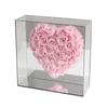 Caja de Regalo de Acrílico, Modelo de Caja de Flores Eternas Altamente Transparente, Cubierta Antipolvo para Almacenamiento de Figuras de Anime, Caja de Regalo Personalizada