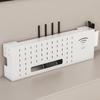 Estante de Pared para TV Wifi Montado en la Pared para Colocación de Decodificador, Router, Caja de Almacenamiento, Soporte de Montaje Sin Perforaciones