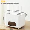 Caja de Almacenamiento de Plástico Multicapa Almacenamiento para el Hogar Caja de Almacenamiento para Router Compartimento Multicapa de Escritorio Estante para Colocar el Router