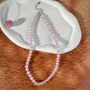 Collar de Cristal Bohemio Transfronterizo Europeo y Americano Todo Fósforo Alto Grado Cadena de Clavícula Dorada con Cuentas de Amor de Verano para Mujeres