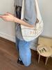 Bolso Tejido de Verano de Gran Capacidad para Mujer 2025 Nuevo Bolso de Axila con Letra para Vacaciones en la Playa Bolso Tote Versátil para el Hombro
