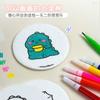 Madera Compresa Hinchable Transfronteriza Pulpa de Madera Algodón Creativo DIY Hecho a Mano Niños Dibujos Animados Espumosa Pulpa de Madera Textura Esponja Pintura