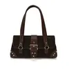 Bolso Retro Transfronterizo Debajo del Brazo para Mujer Diseño de Nicho Bolso de Viaje Nuevo Retro Sentido Diario Moda Bolso de Hombro Único Bolso para Mujer